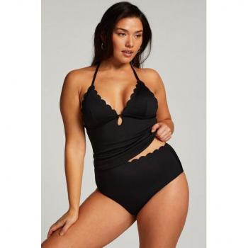Braguita de Bikini Negra Estilo Rio Escallop