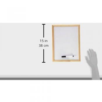 Pizarra Blanca MK 400x300 mm con Marco de Madera