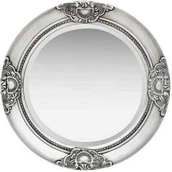 Sonata Baroque Style Wall Mirror 50 cm Silver
