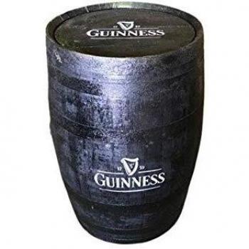 Oak Barrel Patio Table with Guinness Charm