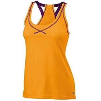 Wilson Damen Boyfriend Tank Shirt, Orange Pop, L