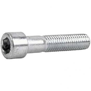 Tornillo Allen largo (100 mm) de acero con recubrimiento zinc, metrificado M‑8, norma DIN 912