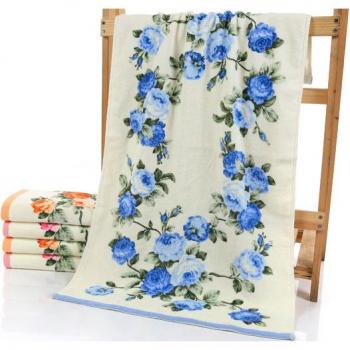 Adult Floral Cotton Bath Towel 75x140cm