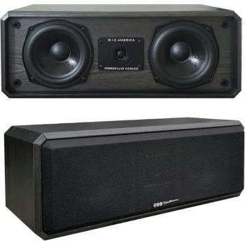 BIC America DV52CLRB 125-Watt 2-Way 3-Driver 5.25-Inch Center Channel Speaker