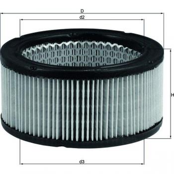 MAHLE ORIGINAL LX 213 Motorluftfilter
