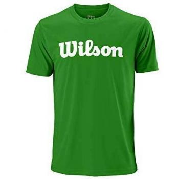 Wilson Herren UWII Script TECH Tee Tennis-Kurzarmshirt, Polyester, grün, S