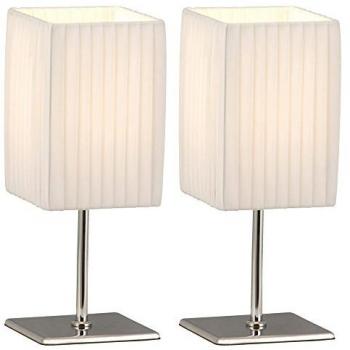 Elegantes Tischlampen Set BAILEY aus Chrom