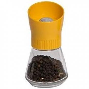 T&G Sola Yellow Pepper Mill with Transparent Base