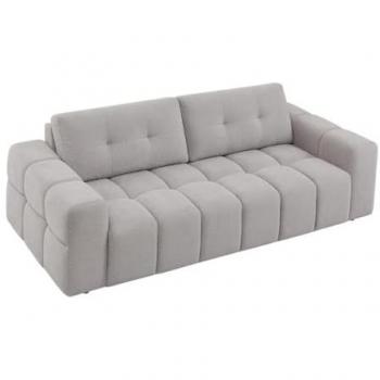 Canapé 3 places en tissu gris clair