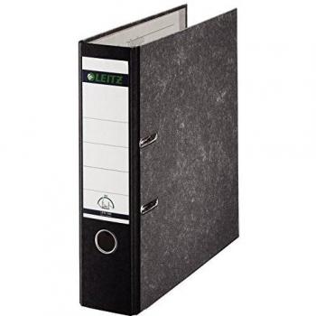Leitz Arch File Black – 8 cm Cardboard Foolscap (10820095)