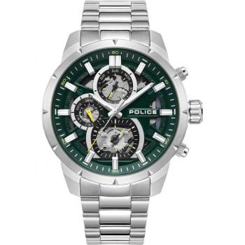 Reloj Police Neist Hombre Dial Verde Correa Acero 5 atm