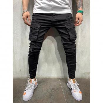 Multi-Taschen Bleistift Jeans für Männer