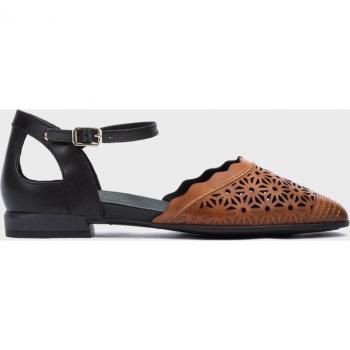 Pikolinos Benissa W6Q Leather Flat Sandals for Women with Buckle Closure