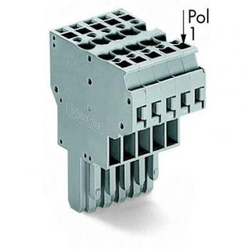 WAGO 769-125 Federleiste 5 mm Zugfeder Grau 20 Stück
