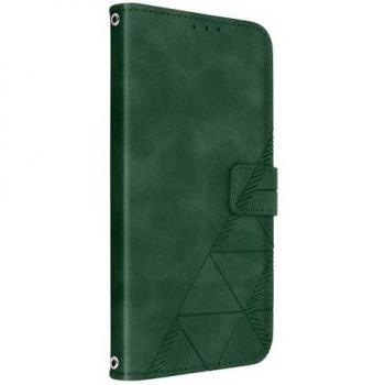 Funda Verde Geométrica para iPhone 14 Pro Max con Función de Soporte