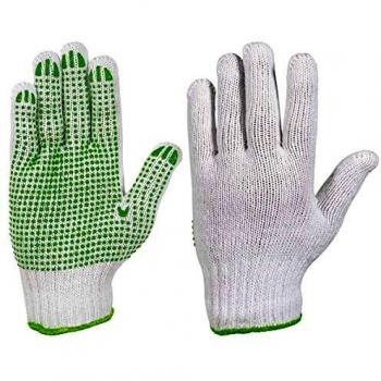 Guanto Giardinaggio Cotone Puntinato PVC M