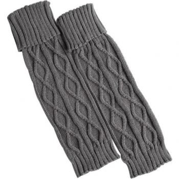 Puños para botas de mujer con punto de crochet