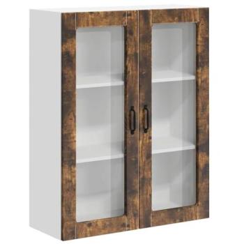 Kitchen Wall Mount Cabinet, Smoked Oak, 80x31x100 cm – vidaXL