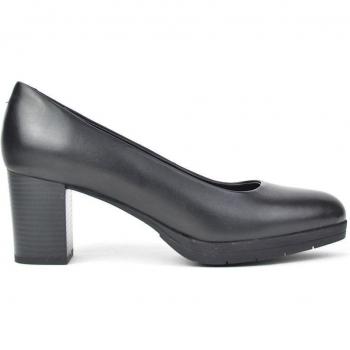 Salones de piel con tacón alto para mujer