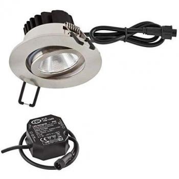 EVN Lichttechnik Lampada LED Fissa 8,4 W Acciaio Inox