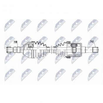 Semiasse NTY NPW-PL-143 per auto