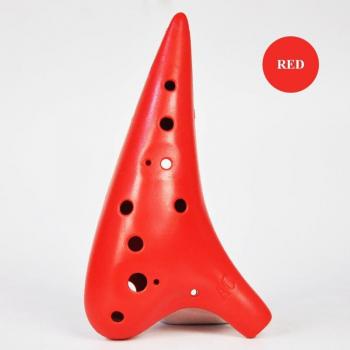 Plastic Resin 12-Hole Ocarina Flute for Kids