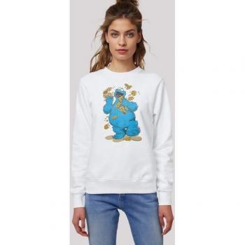 Sesamstraße „Cookies Everywhere“ F4NT4STIC Sweatshirt XL Weiß – Regular Fit, Premium Qualität