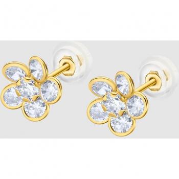 Pendientes Elegantes Florales Time Road LG00302 en Oro para Mujer