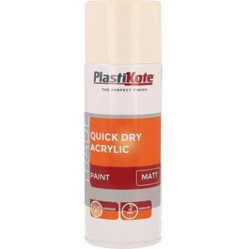Plastikote Trade Quick Dry Acrylic Spray Paint Gloss Yellow 400ml