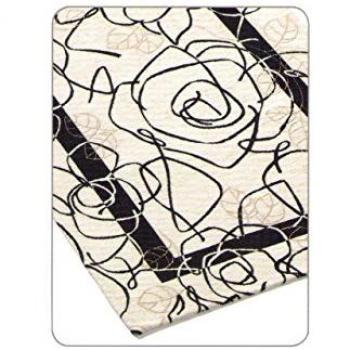 Suardi Camelia Velvet Anti‑Slip Mat 140x195 cm Nero