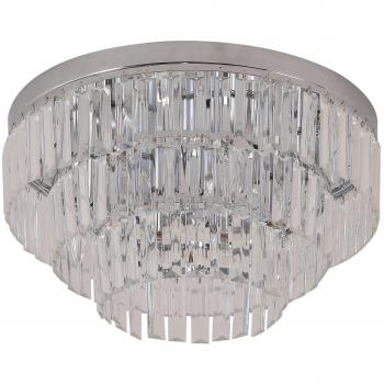 Round Flush Mount Ceiling Crystals Chandelier