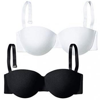 Petite Fleur Bügel-BH Duo – Gr. 70c, Cup C, schwarz/weiß