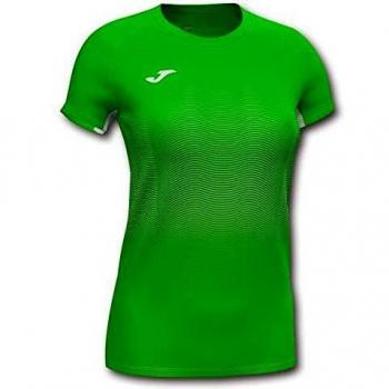 Joma Elite Vii Fluoro Green/White Women’s Sporty Crew Neck Shirt – XL