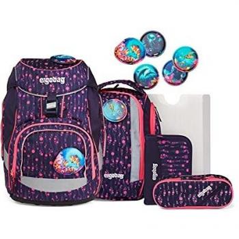 ERGOBAG Schulrucksack Set pack 6-teilig Bärmuda Viereck