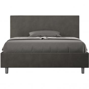 Adele Cama 130x190 con Base Gris y Somier Acolchado