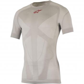 Alpinestars Tech Top Herren Sommerpullover Kurzarm – silberrot