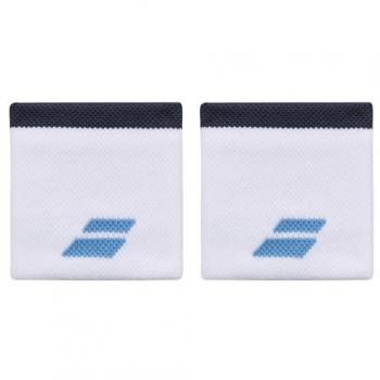 Muñequera deportiva Babolat unisex en blanco y azul claro