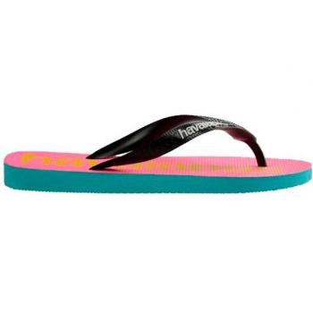 Damen Flip Flops Havaianas Top Logomania Blau Rosa