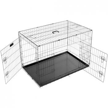 Bunty Portable Metal Dog Cage & Bed for Puppies on the Go