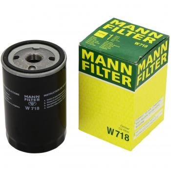 MANN-FILTER W718 Oil Filter for Passenger Cars and Utility Vehicles