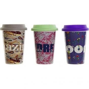 Taza 400 ml Daydream – Porcelana 9,7×9,7×14 cm (Pack 3)