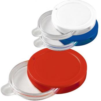 Handlupe Slide – Vergrößerungsglas mit Halterung und blauem PP-Gehäuse