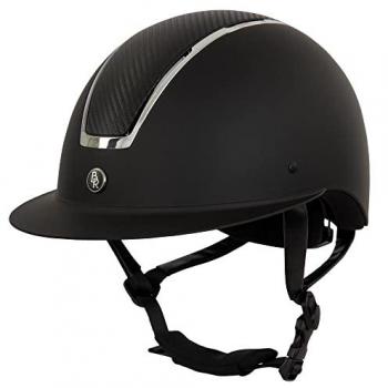 BR Equestrian Helmet with Polo Visor, Omega Painted