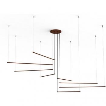 Lumicom Strip LED Radius Sospensione 136W/m 3000K Blu Mediterraneo d.220
