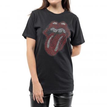 T-Shirt Noir Diamant Rolling Stones Classic L