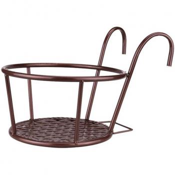 BalconyBloom Round Metal Planter