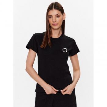 Trussardi T-Shirt Schwarz mit Greyhound-Motiv