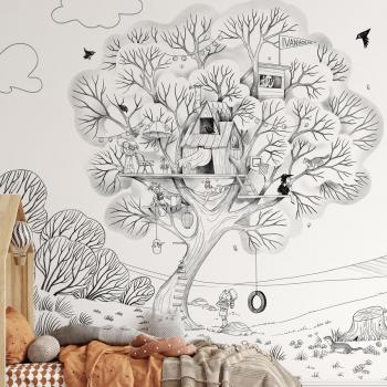 Murale enfant Cabane en plein air