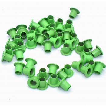 Metal Eyelet Grommets 2mm Green with Washers for Shoes and Bags