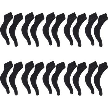 Silikon Ohrhaken für Brillen und Sonnenbrillen (Schwarz)